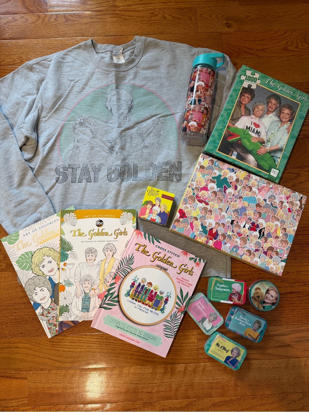 The Golden Girls Bundle including Gray 'Stay Golden' Sweatshirt